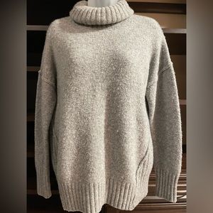 Grey turtle neck sweater